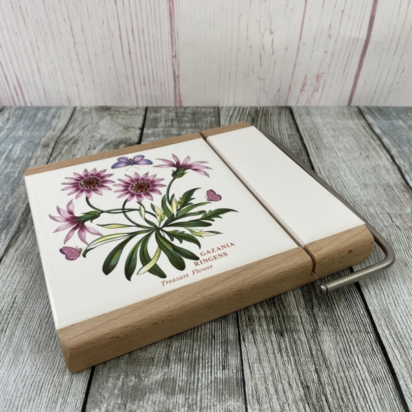 Portmeirion The Botanic Garden Tiled Cheese Board with Cutter